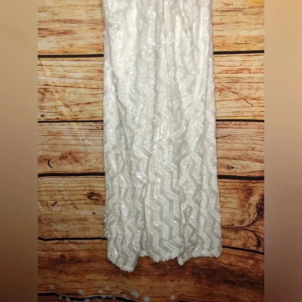 White Sequin all over Mini Dress - Picture 7 of 15